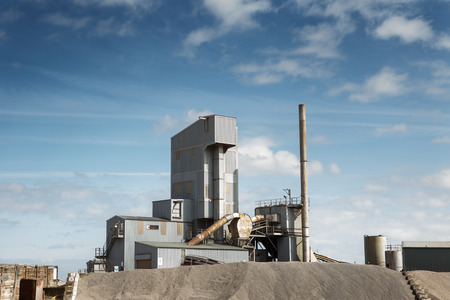 close of shot of an industry building at Whitstableの写真素材