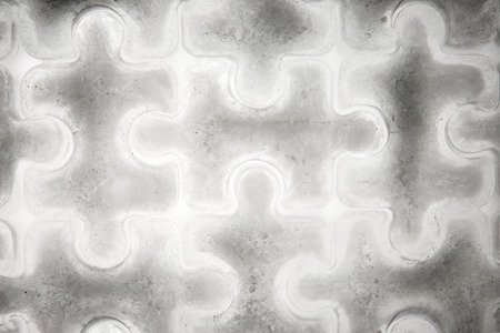 background image of ice in the shape of jigsaw piecesの写真素材