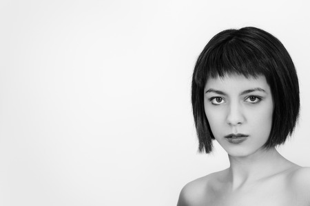 Portrait of beautiful woman shot in the studioの写真素材