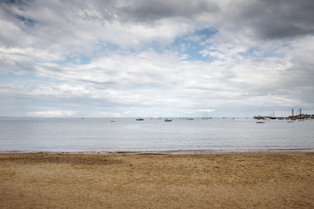 landscape shot of swanage bay in dorset