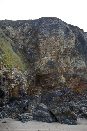 background shot of a rock cliff face taken in englandの写真素材
