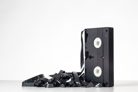 still life image of a video cassette tapeの写真素材