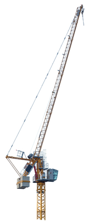 single isolated building craneの写真素材