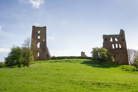 Landscape shot Sheriff Hutton Castle, in the village of Sheriff Hutton, North Yorkshire Yorkのeditorial素材