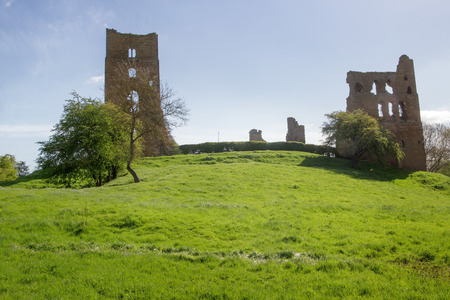 Landscape shot Sheriff Hutton Castle, in the village of Sheriff Hutton, North Yorkshire Yorkのeditorial素材