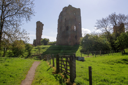 Landscape shot Sheriff Hutton Castle, in the village of Sheriff Hutton, North Yorkshire Yorkのeditorial素材