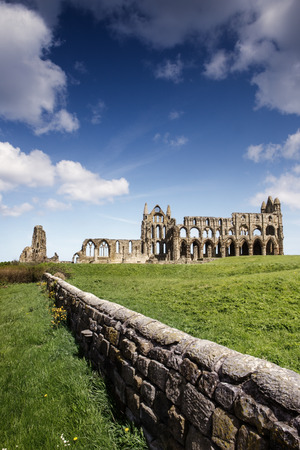 Haunting remains of Whitby in North Yorkshireの写真素材