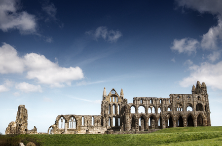 Haunting remains of Whitby in North Yorkshireの写真素材