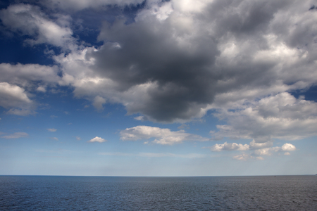 coastline along the yorkshire coast in great britanの写真素材