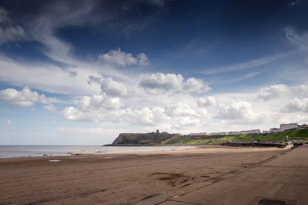 coastline along the yorkshire coast in great britanの写真素材