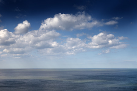 coastline along the yorkshire coast in great britanの写真素材