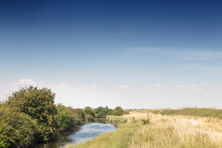 landscape images taken from a walk around the island of east mersea in essex englandの写真素材