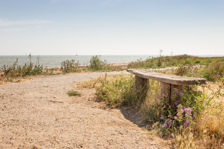 landscape images taken from a walk around the island of east mersea in essex englandの写真素材