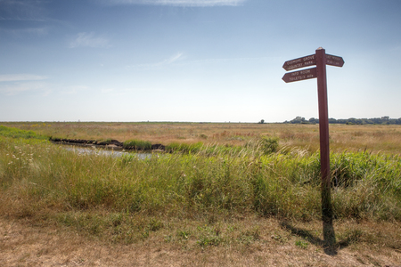 landscape images taken from a walk around the island of east mersea in essex englandの写真素材