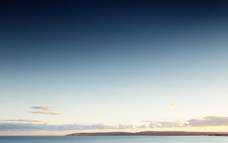 seascape image along the coastline along Bournemouthの写真素材
