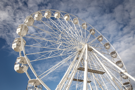 ferris wheel in Bournemouth sea side town in englandのeditorial素材