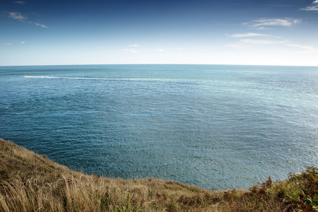landscape image along the coastline of Anvil Pointの写真素材