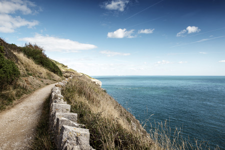 landscape image along the coastline of Anvil Pointの写真素材