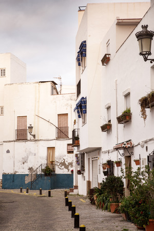 looking out across rooftops in from old town in almunecar spainのeditorial素材