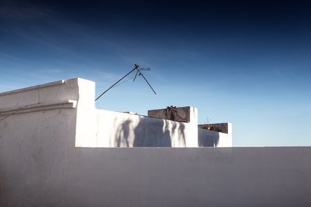 Side of a building in Almunecar Spainの写真素材