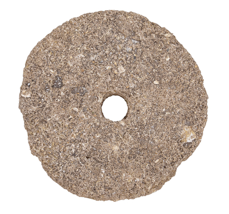 cut out of a stone circle with a hole in the middleの写真素材