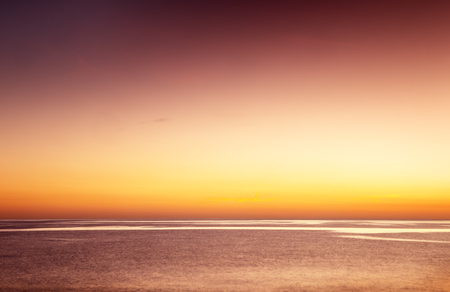 landscape of the sea and beach as the sun is setting in the costa tropical almunecar spainの写真素材