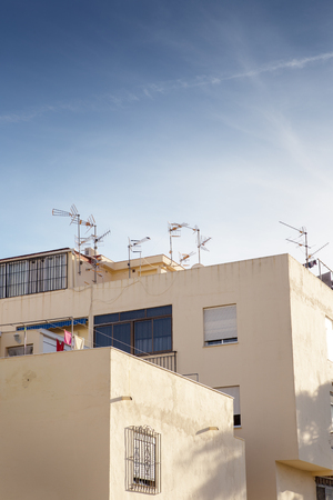 building block in almunecar spainの写真素材