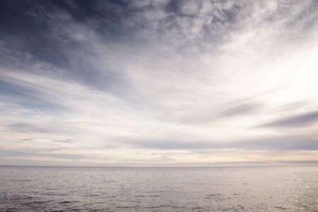 seascape in spain showing only water and sky.の写真素材