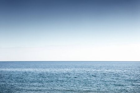 seascape in spain showing only water and sky.の写真素材