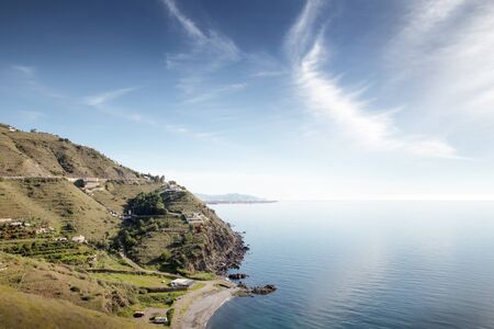 landscape image of coastline of spainの写真素材