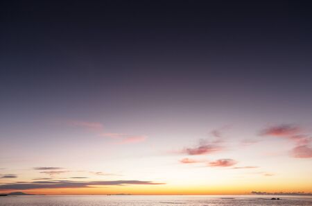 sunrise over the sea in benalmadenaの写真素材