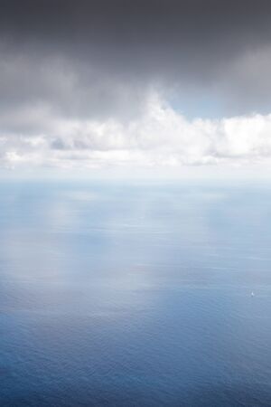 seascape image high above the sea level in italyの写真素材