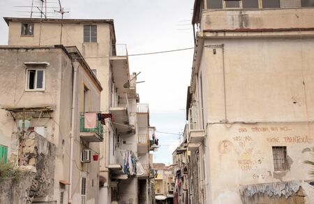 architecture of Ercolanoa a small town  of Naples, in Southern Italy. It lies at the foot of Mount Vesuviusの写真素材