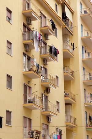architecture of Ercolanoa a small town  of Naples, in Southern Italy. It lies at the foot of Mount Vesuviusの写真素材