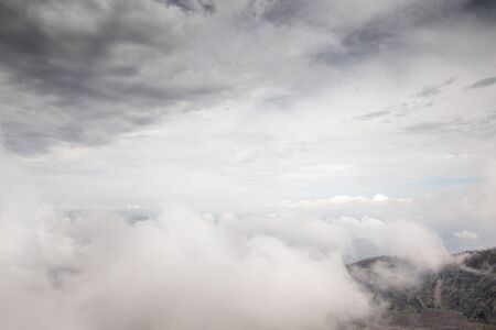 landscape view of naples taken going up mount vesuvius