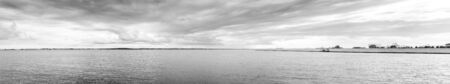 panoramic seascape taken from canvey islandの写真素材