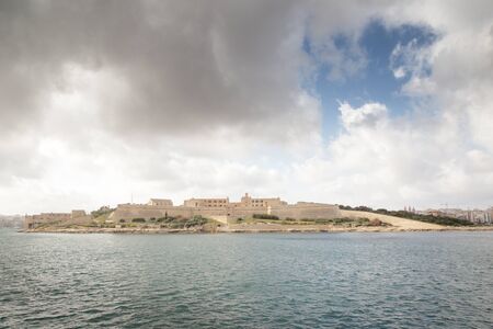 sea view of Fort Manoel on Manoel Island in  Maltaの写真素材