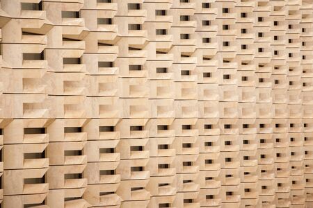 abstract building with many windows the of Parliament House in Valletta maltaの写真素材