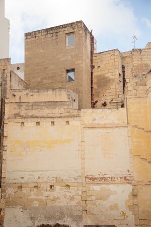 side wall of building in maltの写真素材