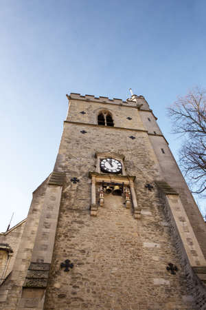 Carfax a medieval clock tower in the heart of Oxford englandのeditorial素材