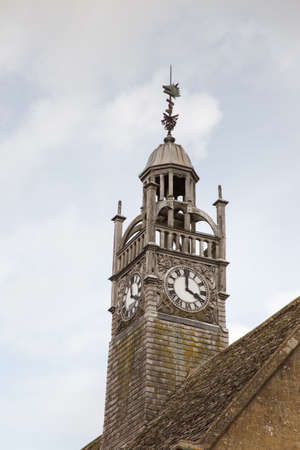 clock tower on the market hall moreton in the marshのeditorial素材