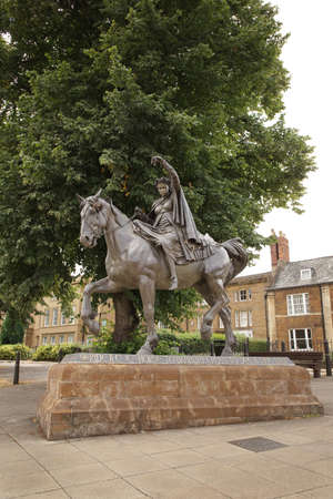 The Fine Lady  by Banbury Cross a beautifully-crafted bronz statue from the nursery rhymeのeditorial素材