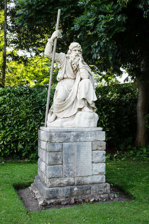 William Guy statue in Priory Park, Chichester, West Sussex, Englandのeditorial素材