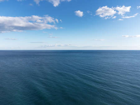 seascape image of the sea and the sky above the oceanの写真素材