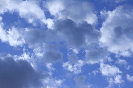 Clouds and blue skyの写真素材