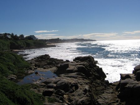 On the way to secluded beach in Ballitoの写真素材