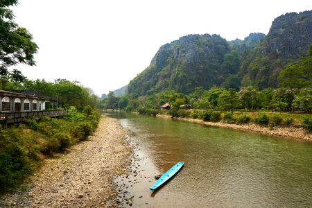 Beautiful landscapes at Vang Vieng , Loas