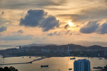 Ha long Bay, Vietnam - June 10, 2019: View of Ha Long Bay, Vietnam. tourist attractions very popular in northern Vietnam.のeditorial素材