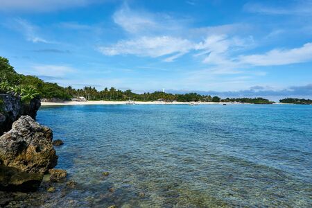 View of beach at island Malapascua. Philippinesの写真素材