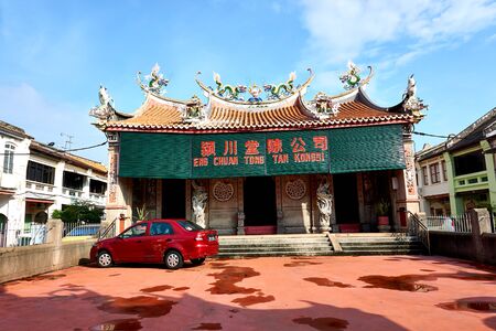 PENANG, MALAYSIA - OCTOBER 01.2019 : Temple in Georgetown heritage zone in Penang.のeditorial素材